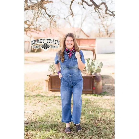 NWT Crazy Train Broken Spoke Jumpsuit - Picture 1 of 4